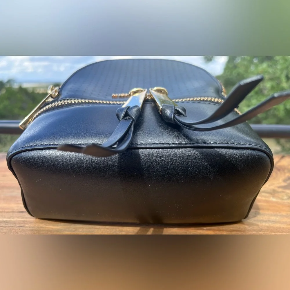 EUC Michael Kors Rhea Mini Black Leather Backpack